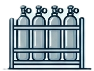 Oxygen Bottle Racks
