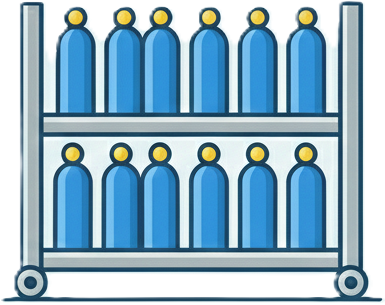 Aircraft Oxygen Bottle Rack