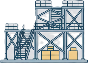 Aircraft Maintenance Platform & Walkway Erection